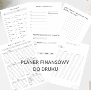 ZESTAW: Tracker nawyków finansowych + Planer finansowy (PDF do druku) + 2 BONUSY: e-book "Zbuduj dobre nawyki finansowe" i 6 kart do nauki oszczędzania dla dzieci - obrazek 3